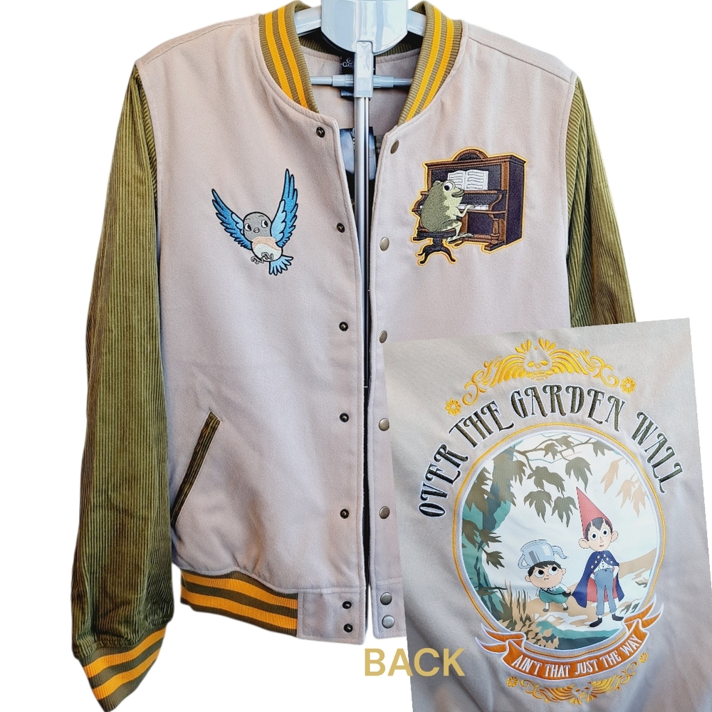 Cartoon Network Over the Garden Wall Icons Characters Varsity Jacket Size XL